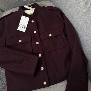 Zara military wool jacket